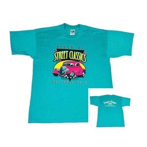 Vintage 1997 Street Classic Cars T-Shirt XL Gargoyle Park New York Single Stitch